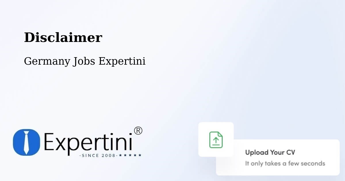 Disclaimer – Bad Hersfeld - Germany Jobs Expertini